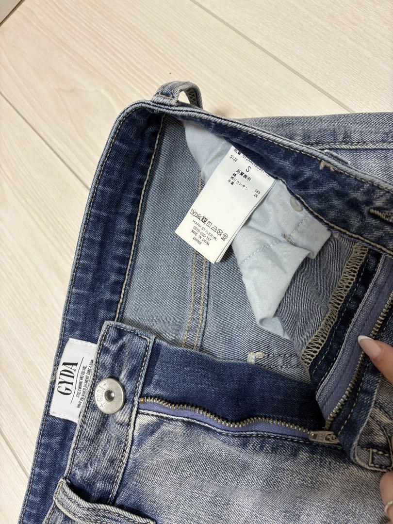 値下げ♡美品GYDAハイウエストワンウォッシュスキニーパンツ ライトブルー