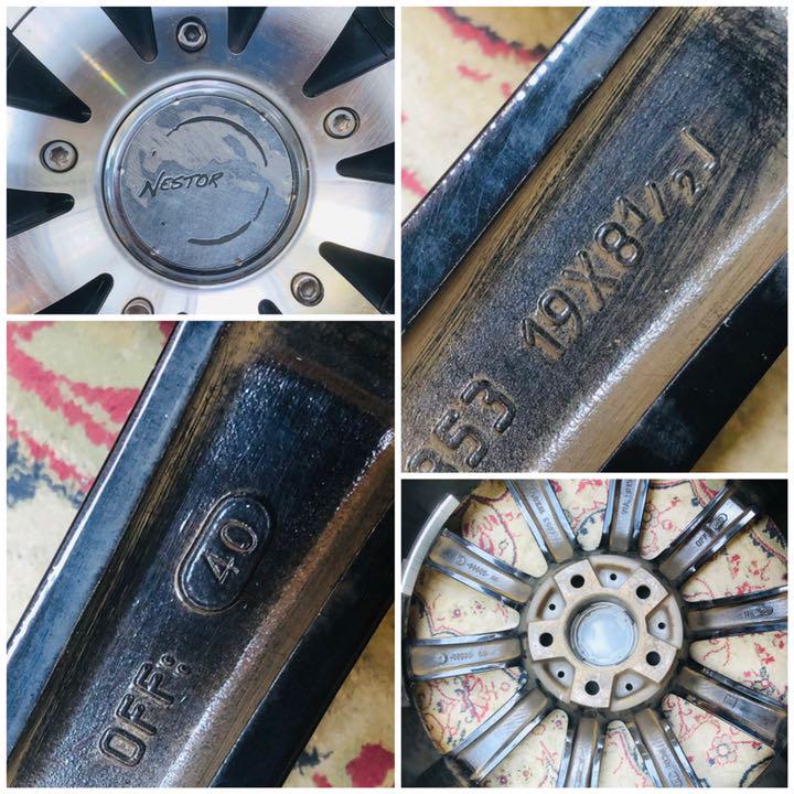 得価最新作 ACE NESTOR 19インチ ×8.5J 40 PCD 114.3 5H he3zB-m61273123869 新作好評