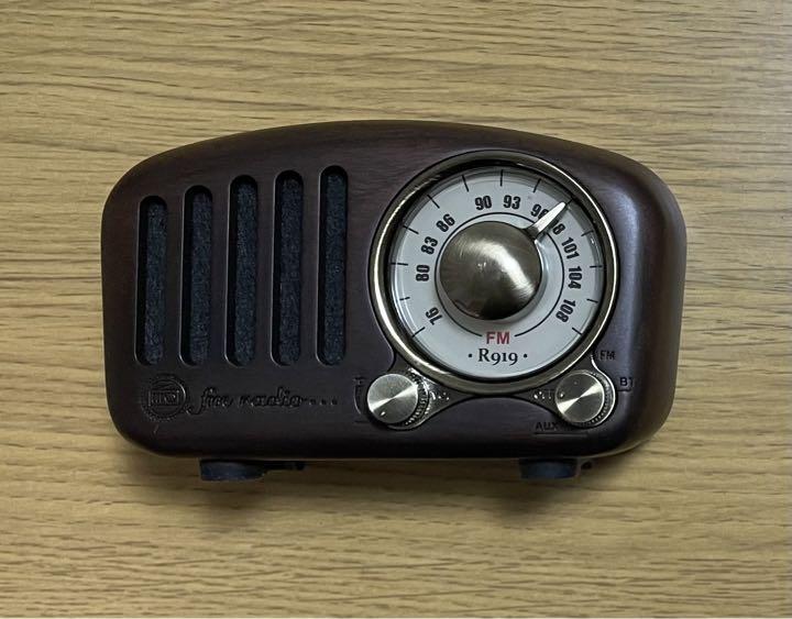 ビンテージ　Bluetoothスピーカー　木製　ハンドメイド