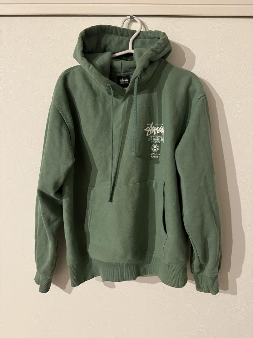 Stüssy グリーン S パーカーオンライン ショップ