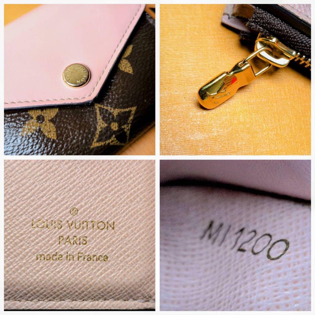 ルイヴィトン ポルトフォイユゾエ 三つ折り財布 モノグラム ローズバレリーヌ✨