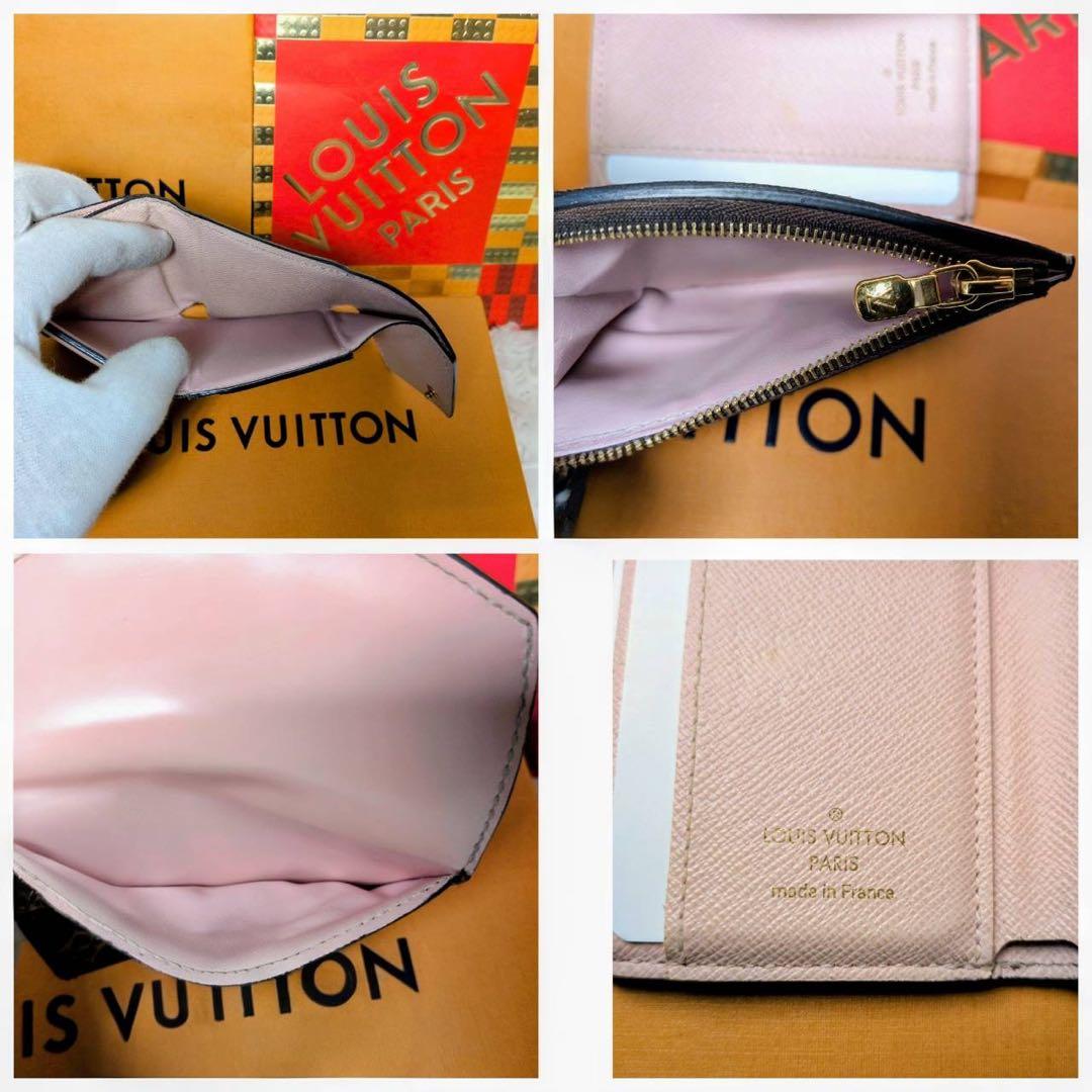 ルイヴィトン ポルトフォイユゾエ 三つ折り財布 モノグラム ローズバレリーヌ✨