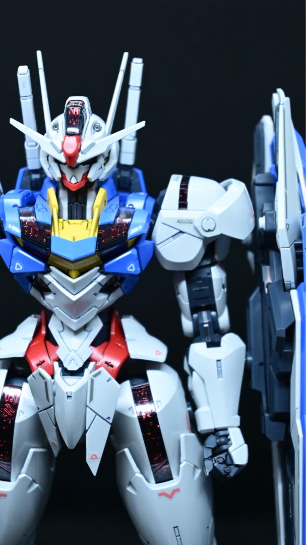 水星の魔女 フルメカニクス　ガンダムエアリアル　mg プラモデル　完成品