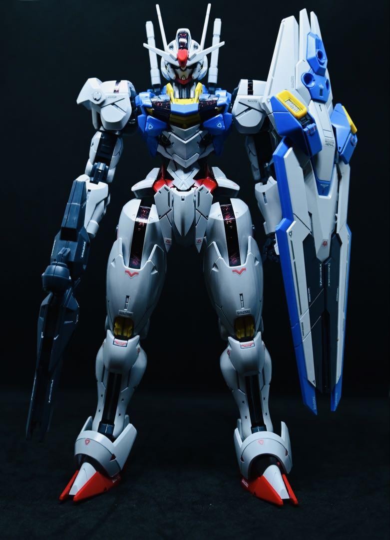 水星の魔女 フルメカニクス　ガンダムエアリアル　mg プラモデル　完成品