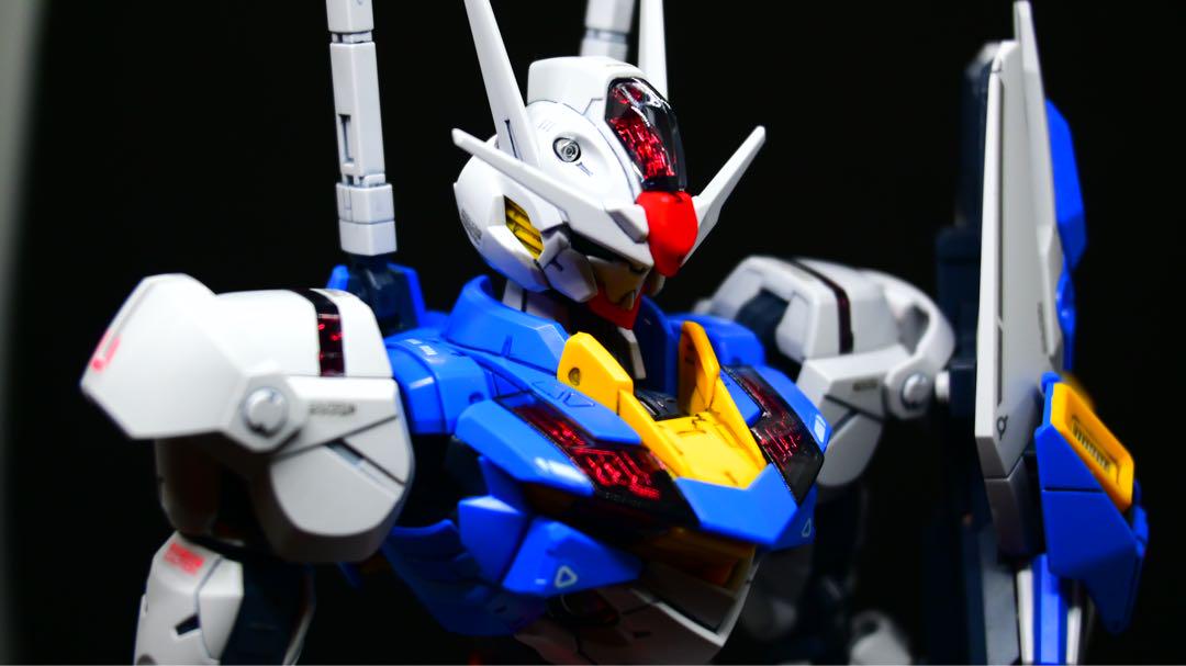 水星の魔女 フルメカニクス　ガンダムエアリアル　mg プラモデル　完成品