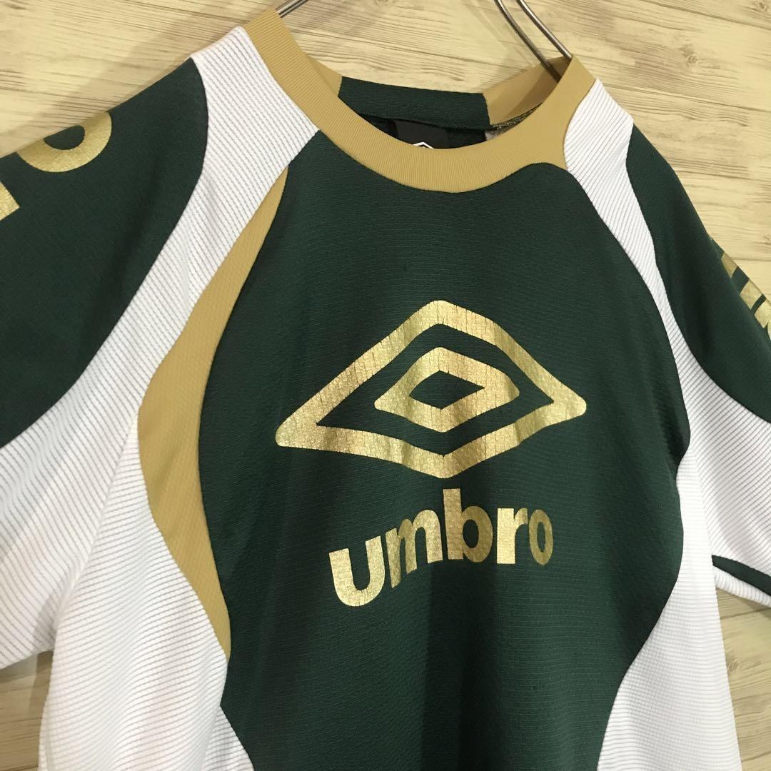 貴重 UMBROアンブロ プルオーバー ピステユニフォーム 長袖Tシャツ 緑 L