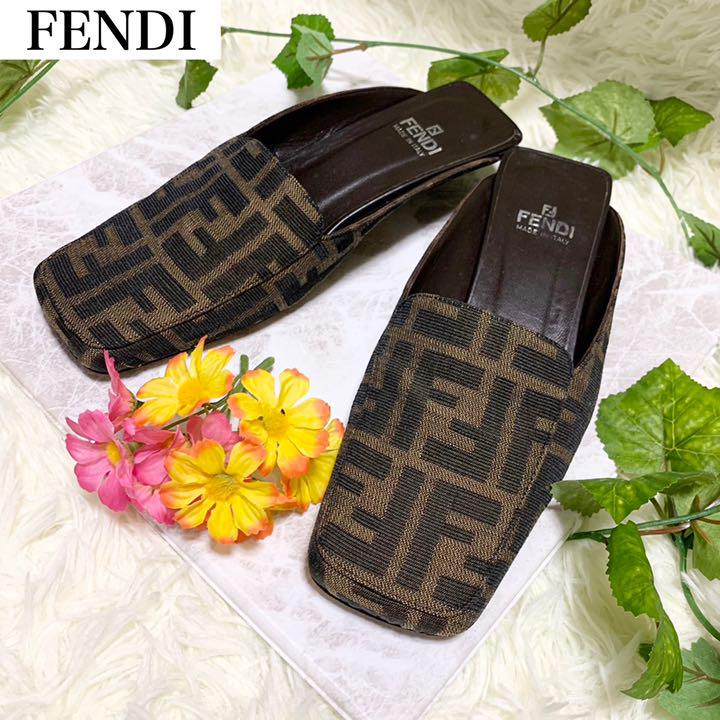 スーパーセール】 FENDI ズッカ柄 スクエアトゥミュール ローヒール - ミュール - hlt.no スーパーセール】 FENDI ズッカ柄 スクエアトゥミュール ローヒール - ミュール - hlt.no