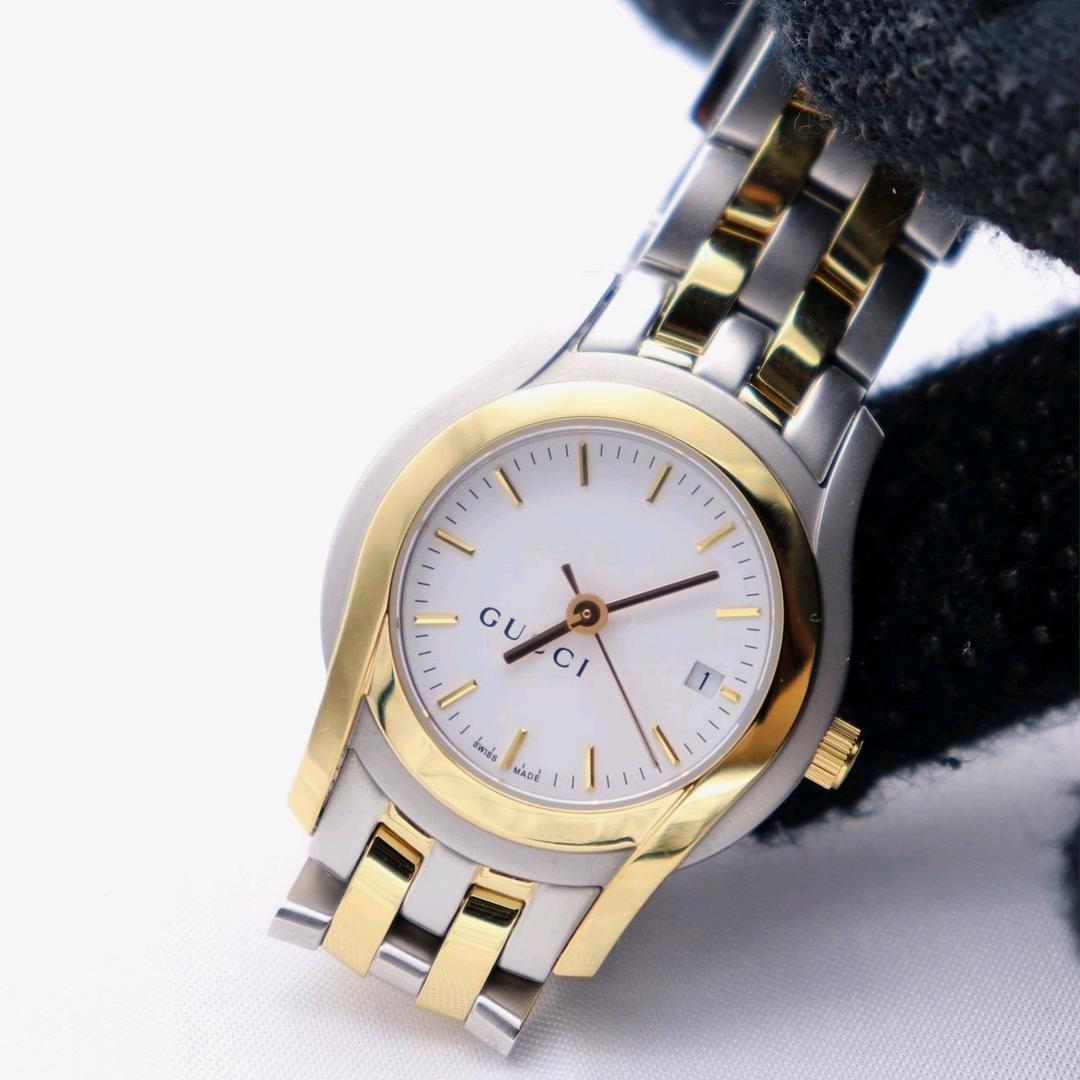 ムーブメン❇ 付属品完備 コンビ 動作品 美品 Gライン u7i4R-m61282287667 新品電池 GUCCI 5500L ∴もなく