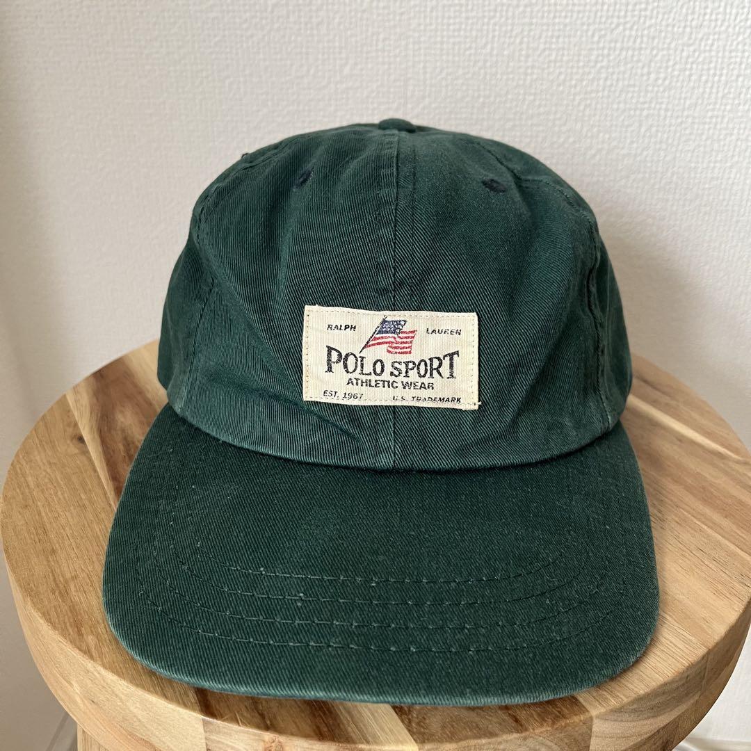 90s Polo Sport キャップMADE IN USA（90s POLO SPORT 