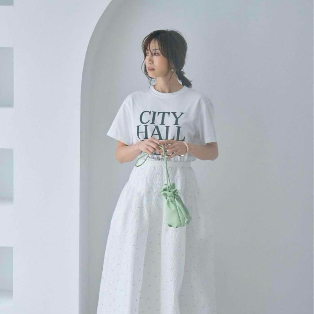 大人気新作 アルページュストーリー 新品 ラメドット刺繍スカート 白 - メルカリ スカート