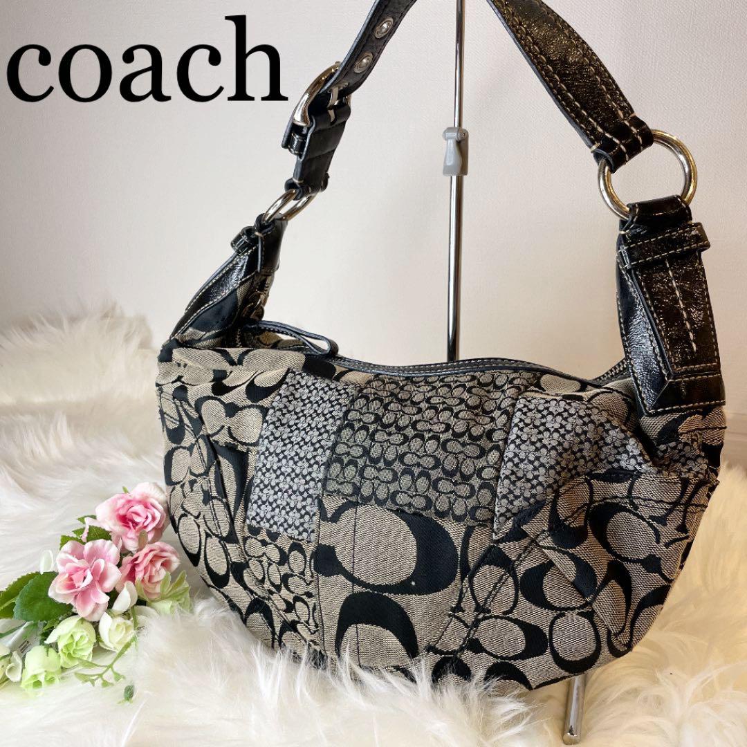 コーチ COACH ショルダーバッグ パッチワーク シグネチャー F12315