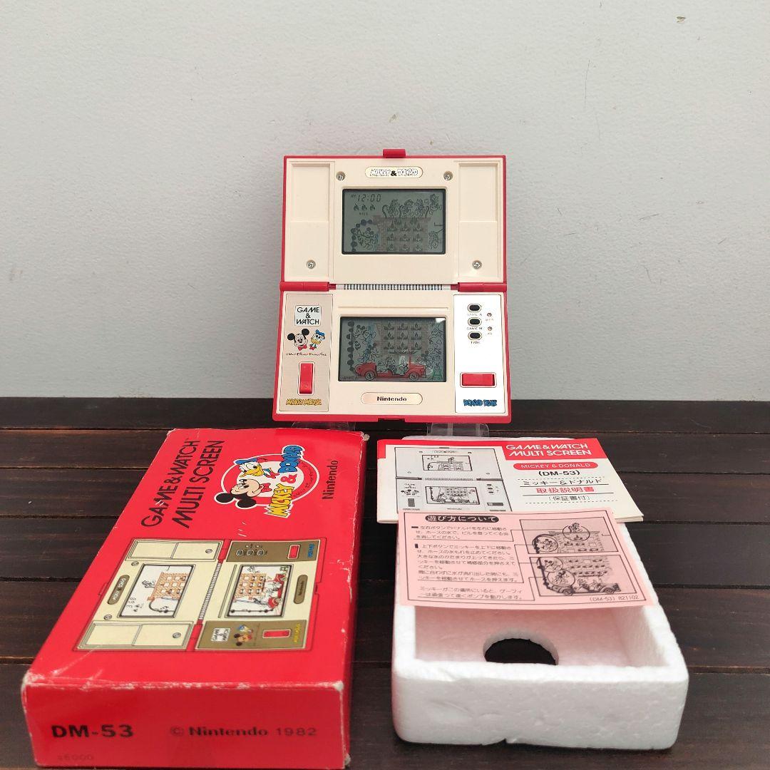ミッキー＆ドナルド　※箱・説明書付き！液漏れありません！　任天堂　ゲームウォッチ