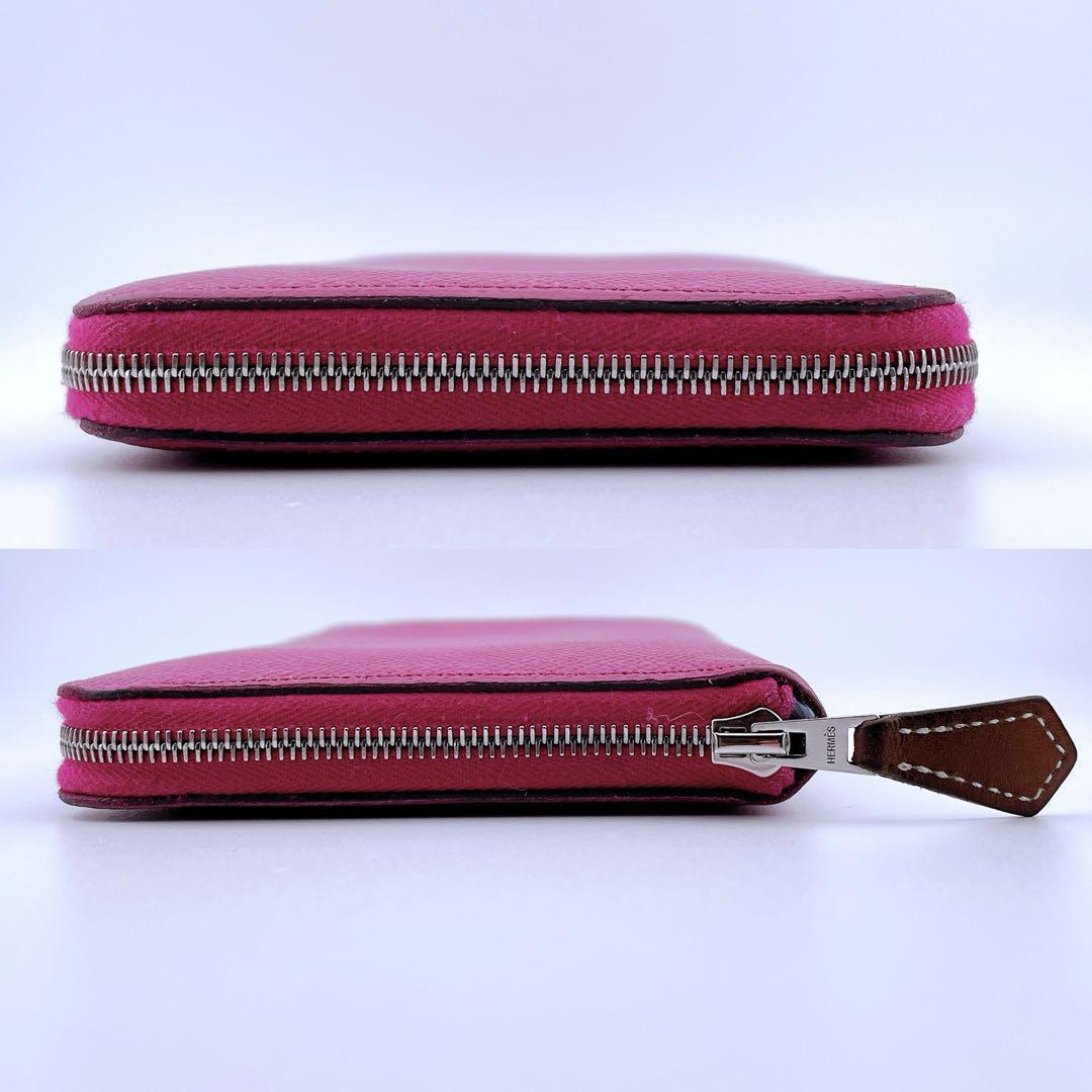 ★エルメス★ 長財布 アザップロング シルクイン C刻印 パープル系 レザー ★エルメス★ 長財布 アザップロング シルクイン C刻印 パープル系 レザー