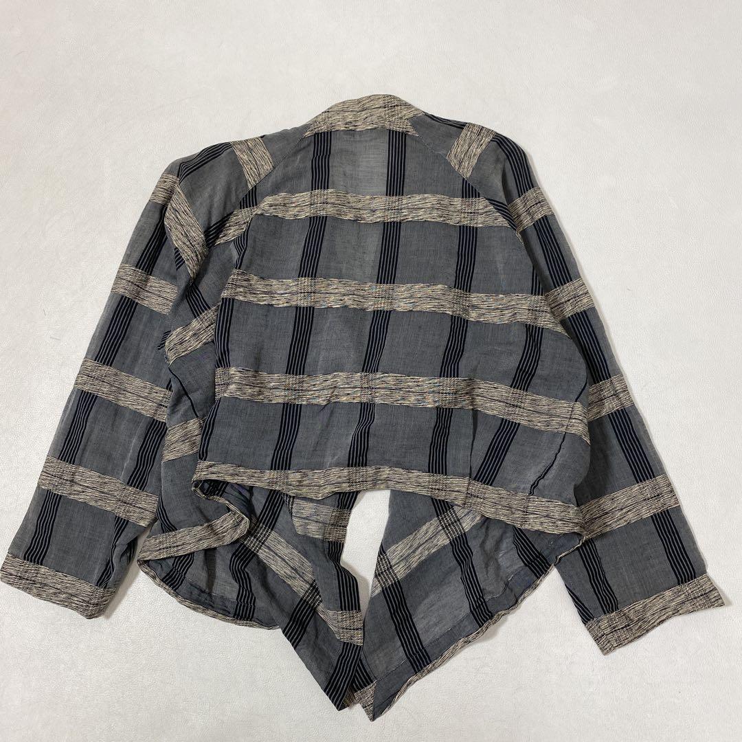 最大10%OFFクーポン HIROKO VINTAGE KOSHINO 羽織りカーディガン コットンリネン トップス