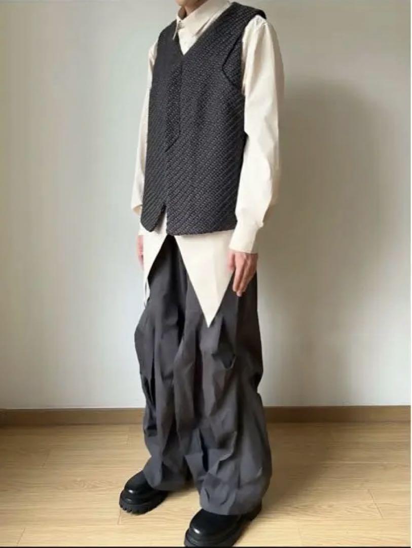 7440 37 1 変形ワイドパンツ カジュアルパンツ