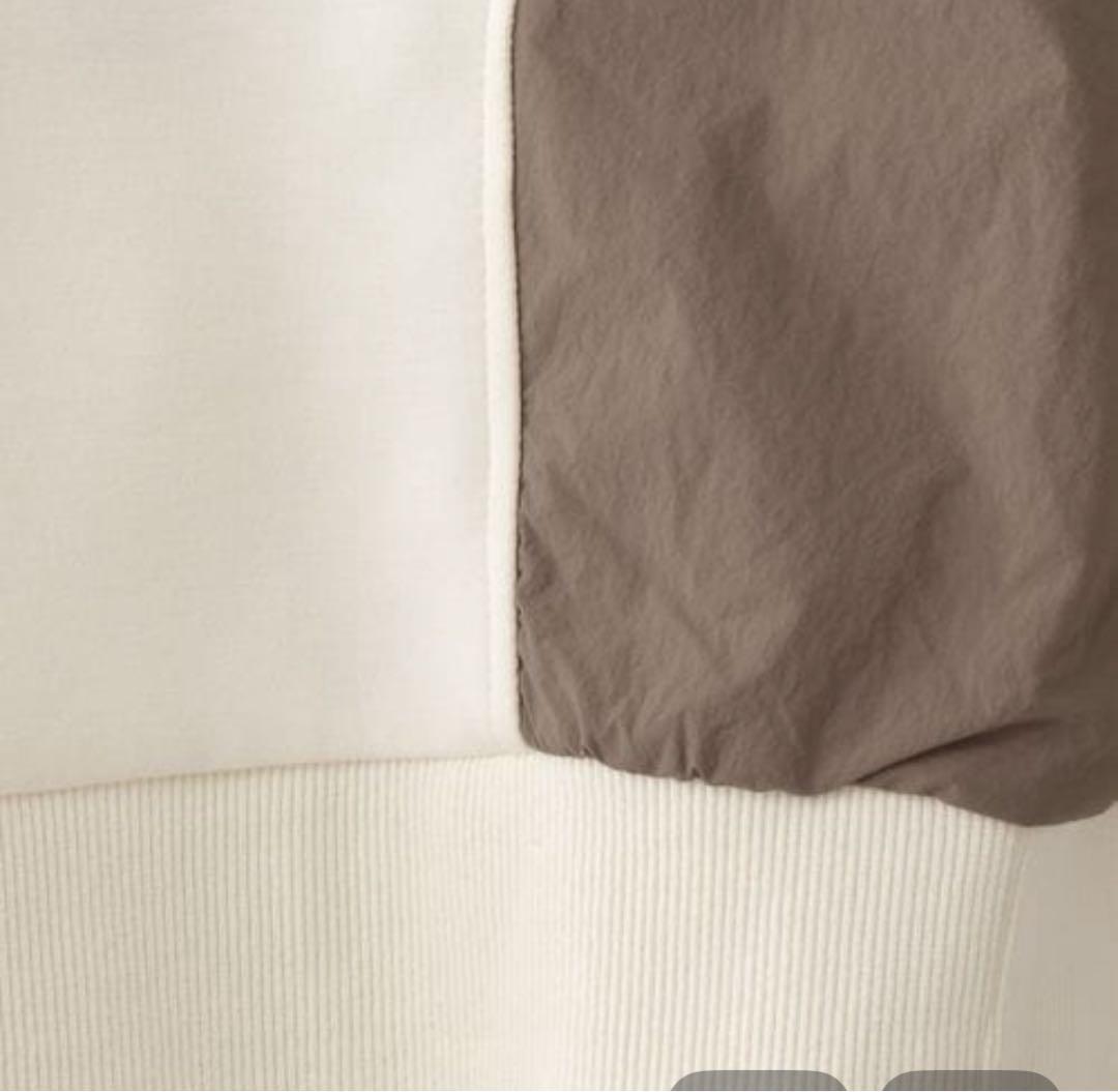 新品タグなし未使用 レプシィムの異素材ギャザーパーカー上下セット 新品タグなし未使用 レプシィムの異素材ギャザーパーカー上下セット