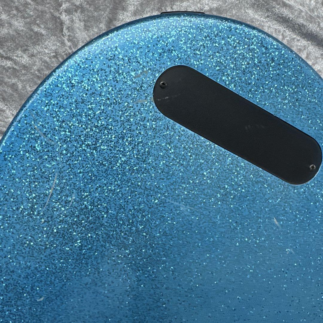 レフティ仕様 メンテ済 Juno BLUE SPARKLE レスポールベース