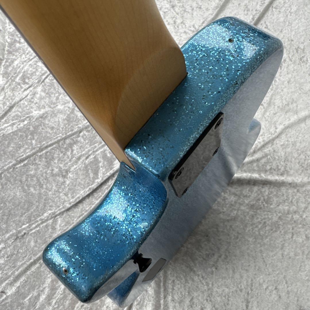 レフティ仕様 メンテ済 Juno BLUE SPARKLE レスポールベース
