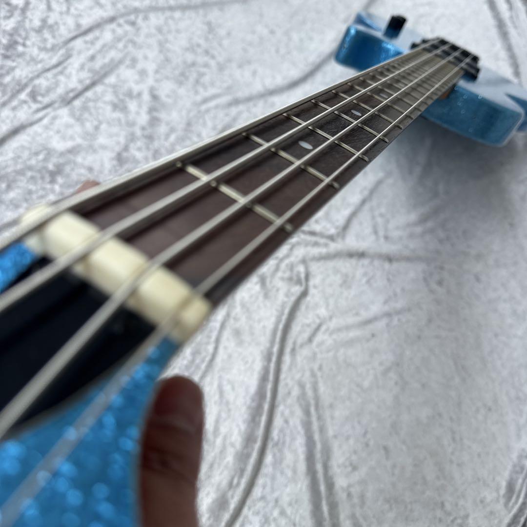 レフティ仕様 メンテ済 Juno BLUE SPARKLE レスポールベース