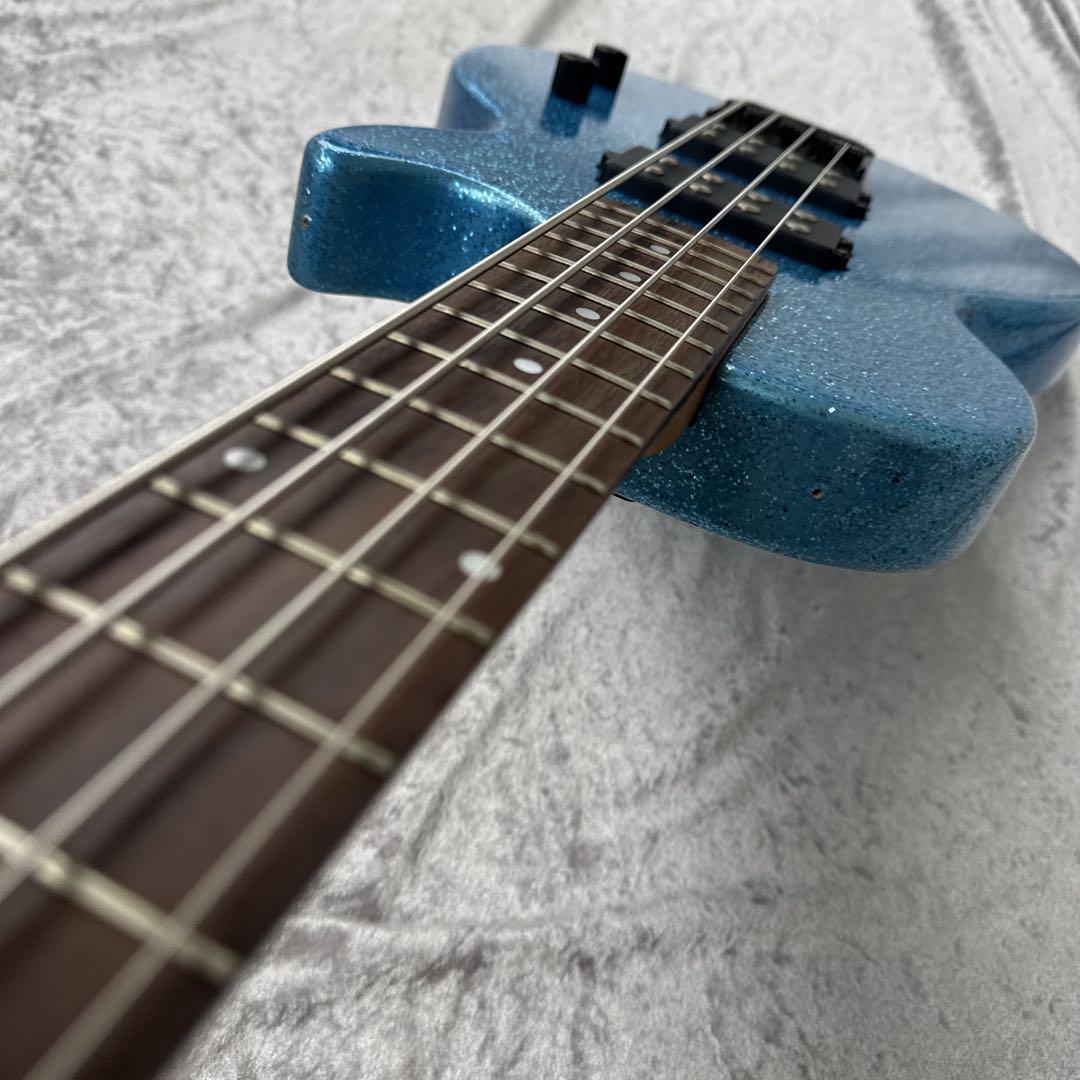 レフティ仕様 メンテ済 Juno BLUE SPARKLE レスポールベース