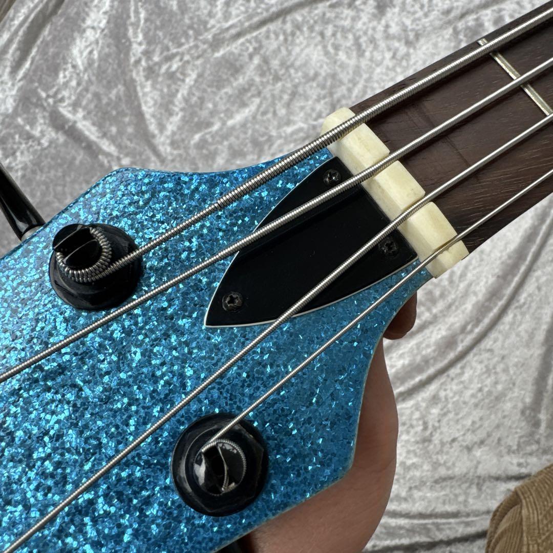 レフティ仕様 メンテ済 Juno BLUE SPARKLE レスポールベース