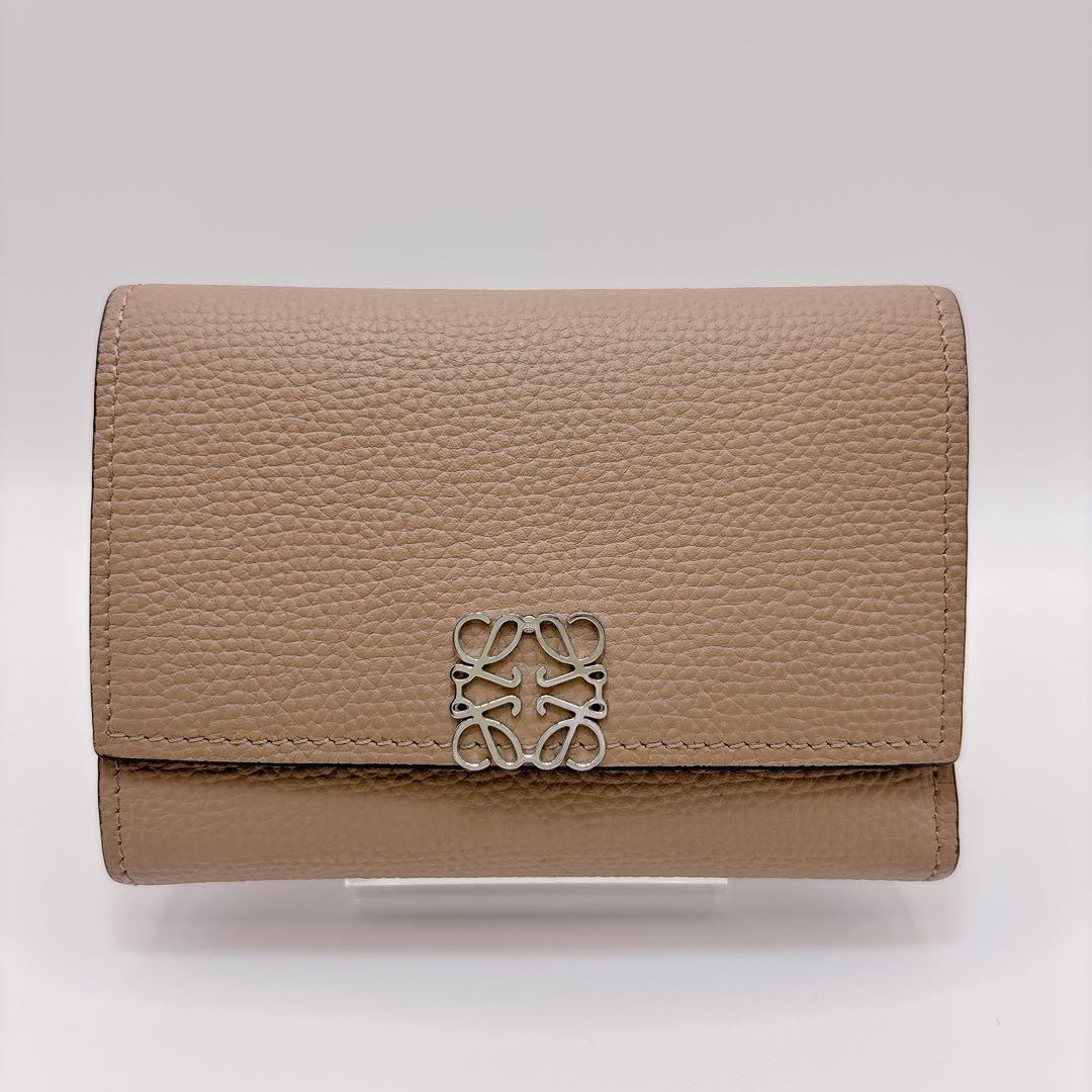 LOEWE ロエベ バーティカルウォレット スモール サンド 現行品