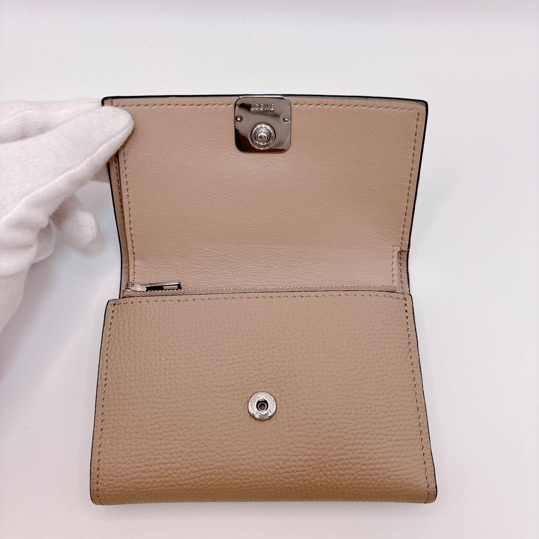 LOEWE ロエベ バーティカルウォレット スモール サンド 現行品
