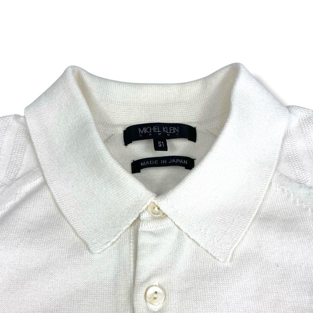 【未使用/2枚セット】MICHEL KLEIN HOMME ニットポロ 日本製