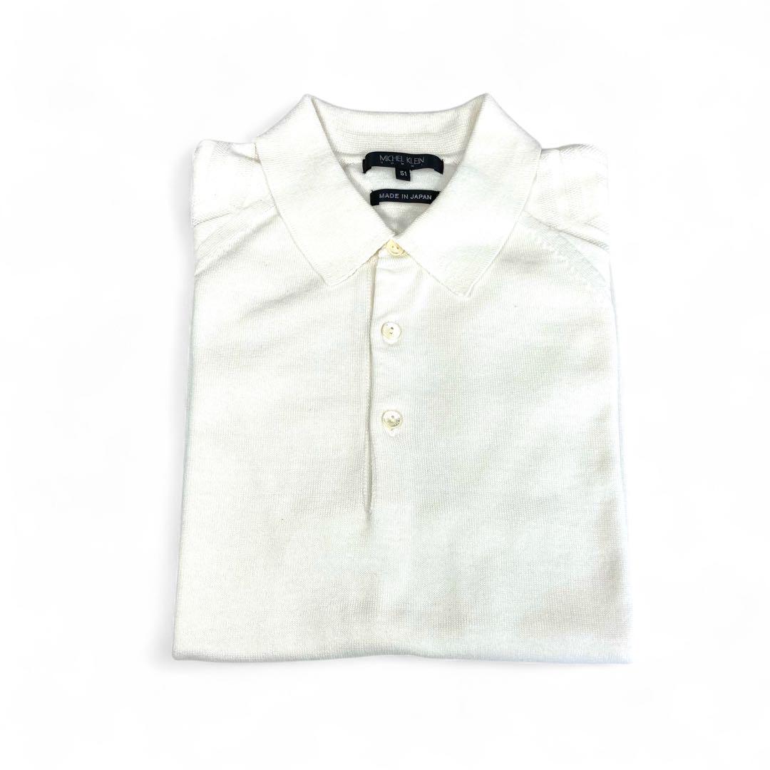 【未使用/2枚セット】MICHEL KLEIN HOMME ニットポロ 日本製