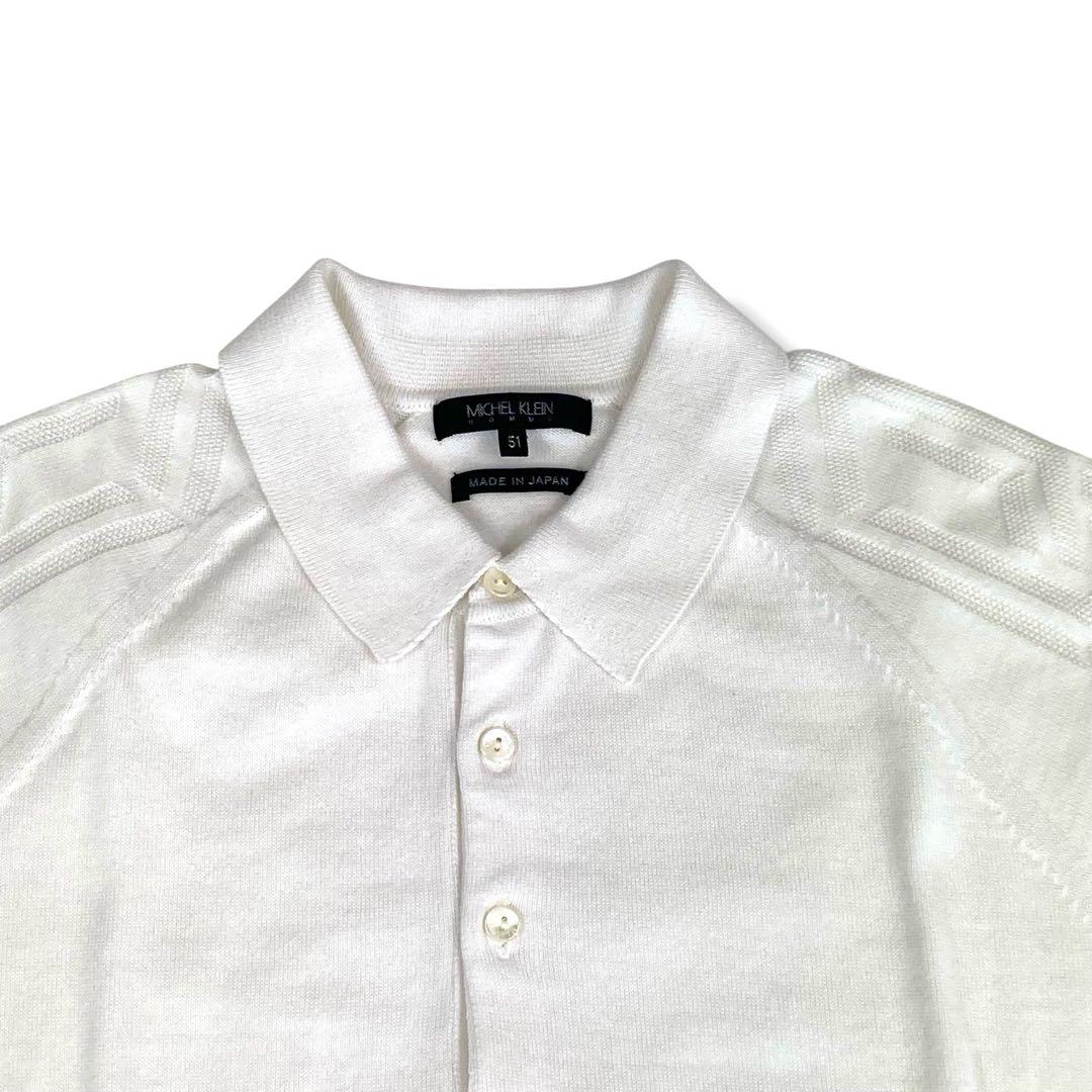 【未使用/2枚セット】MICHEL KLEIN HOMME ニットポロ 日本製
