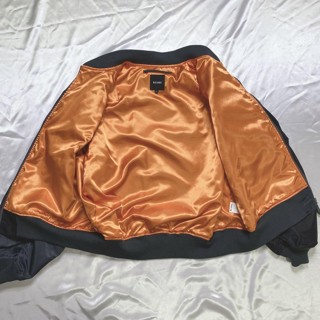 BEAMS ビームス L クレイジーパターン ボンバージャケット MA-1