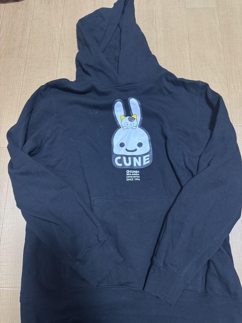CUNE キューン 裏起毛パーカー XL うちのタマ知りませんか？ コラボ