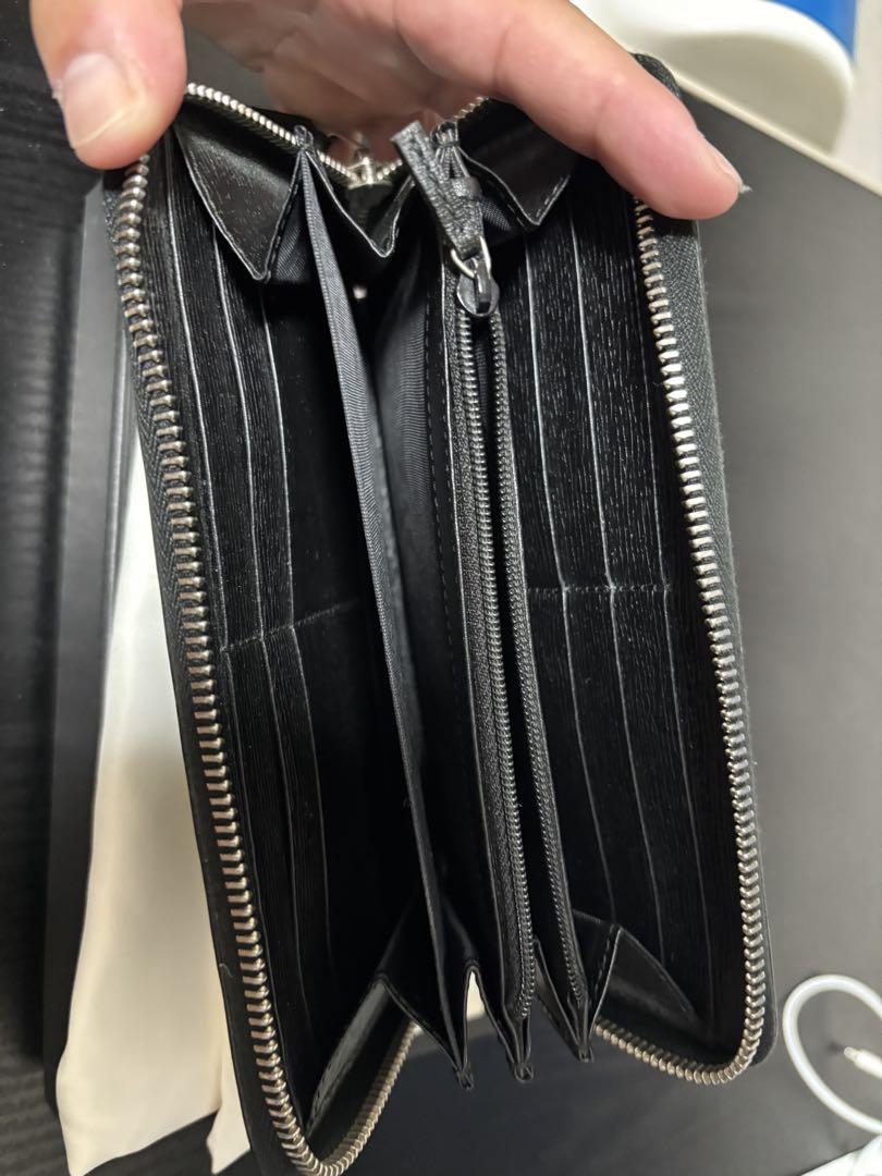 GUCCI ブラックレザー長財布