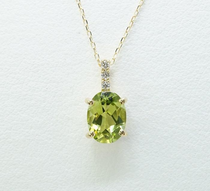 決算セール新品ペリドットネックレス1.28ctD:0.03ct 決算セール新品ペリドットネックレス1.28ctD:0.03ct