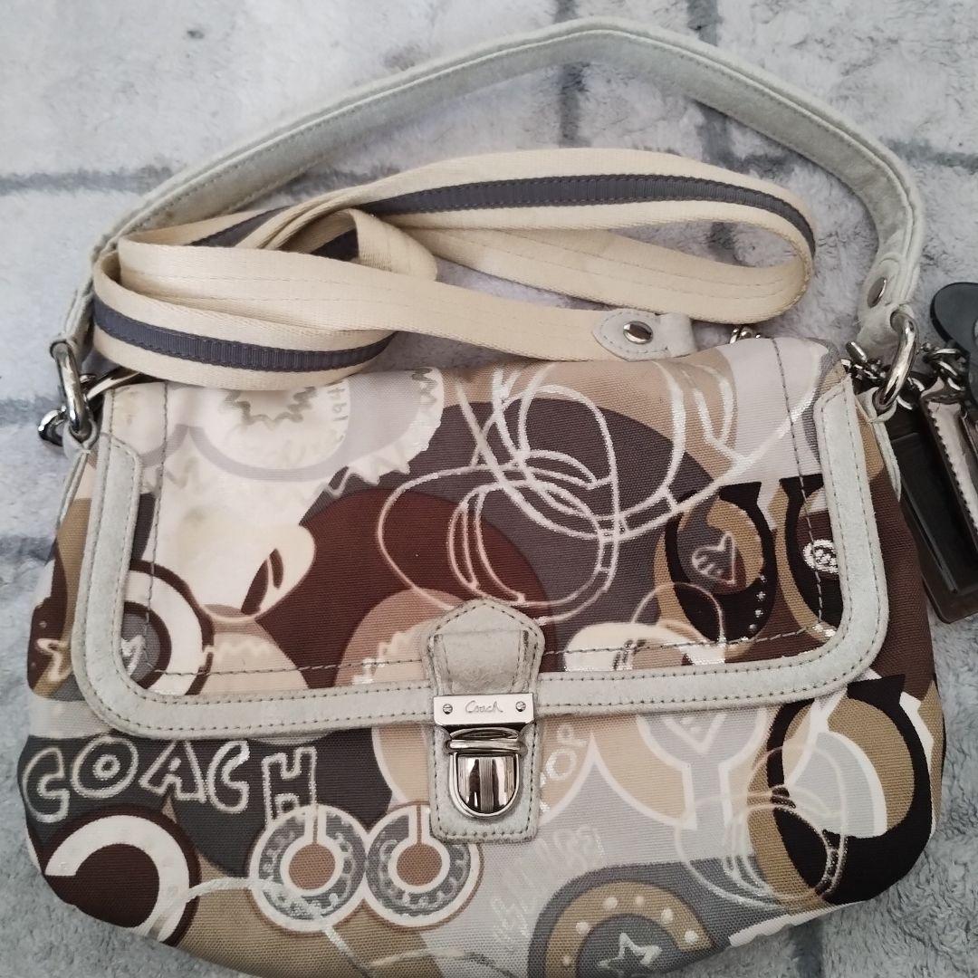 Coach ショルダーバッグ 多色プリント