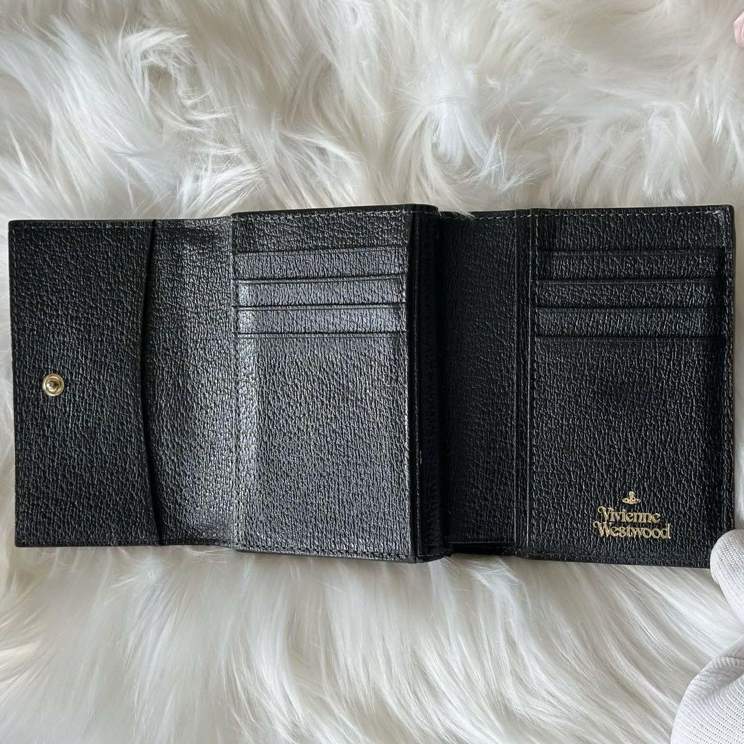 美品✨Vivienne Westwood 財布 ブラック がま口 三つ折り