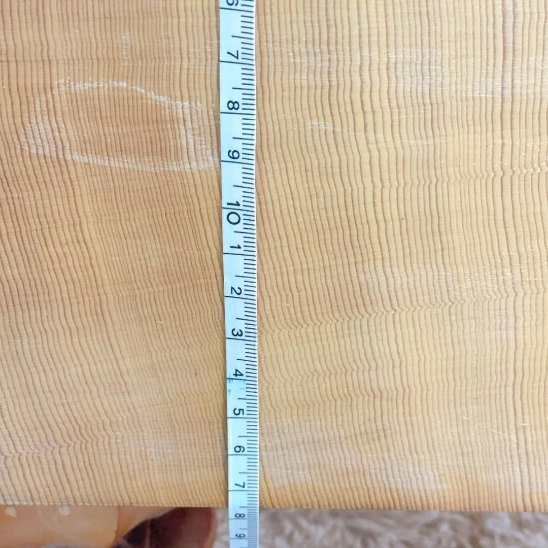 【美品】本榧 碁盤 脚付 へそ付 厚み約17.5cm 柾目 囲碁 囲碁道具
