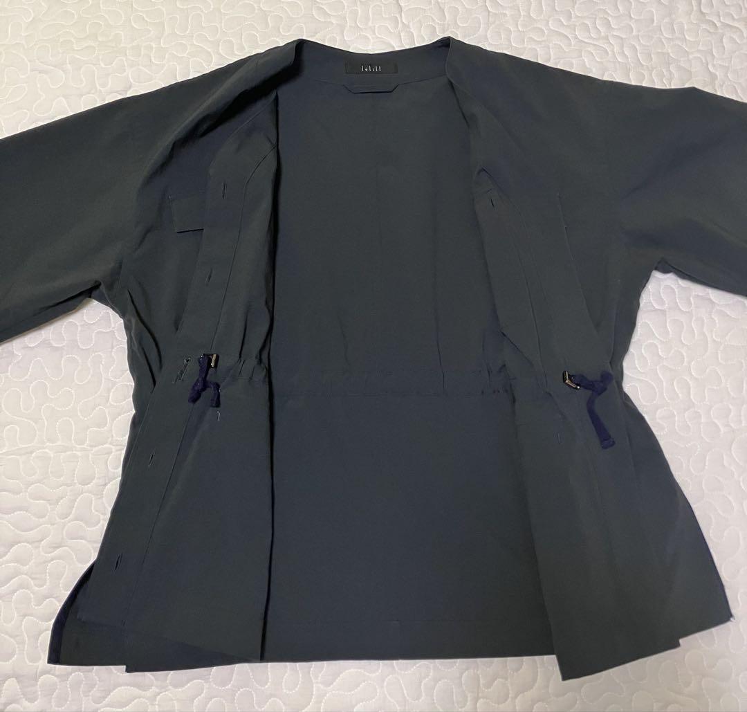 lelill ノーカラージャケット　ネイビー 38 美品