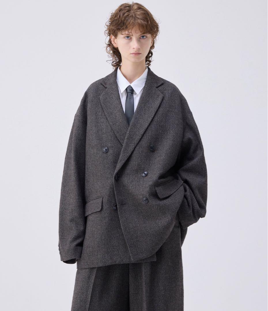 最終値下げ soerte オーバーサイズダブルブレストジャケット ブラック系 最終値下げ soerte オーバーサイズダブルブレストジャケット ブラック系