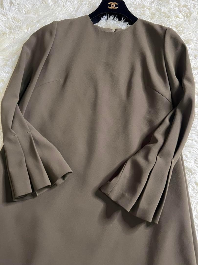 ADORE アドーア ドレス カーキ サンドジョーゼット2ワンピースXXS以下・ADORE WWW_SMP1DAWEKUDUS_SCH_ID