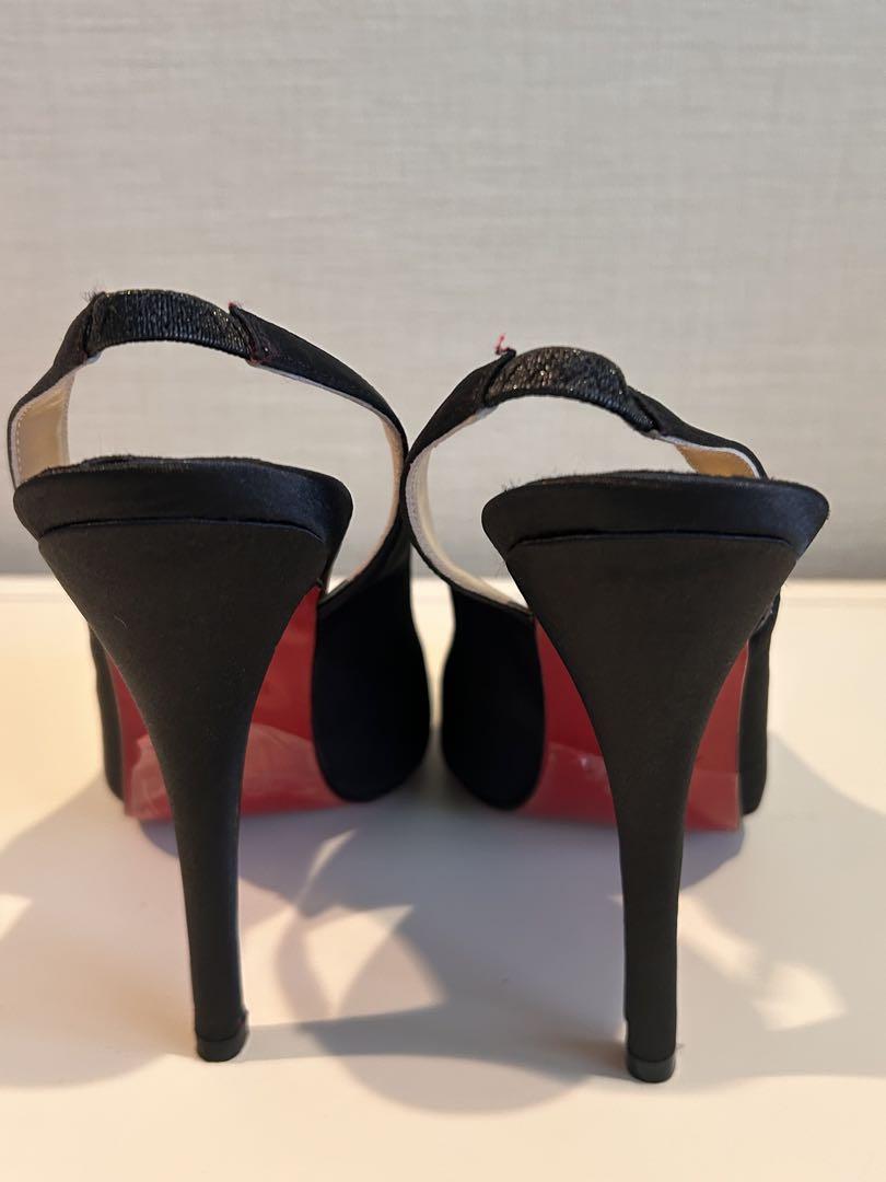 【新品・未使用】Christian Louboutin 黒アイボリー ハイヒール