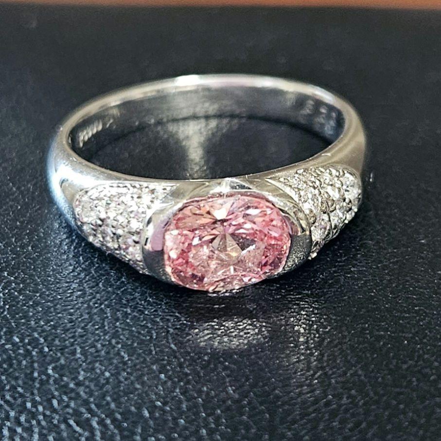 パパラチア サファイア1.3ct ptリング