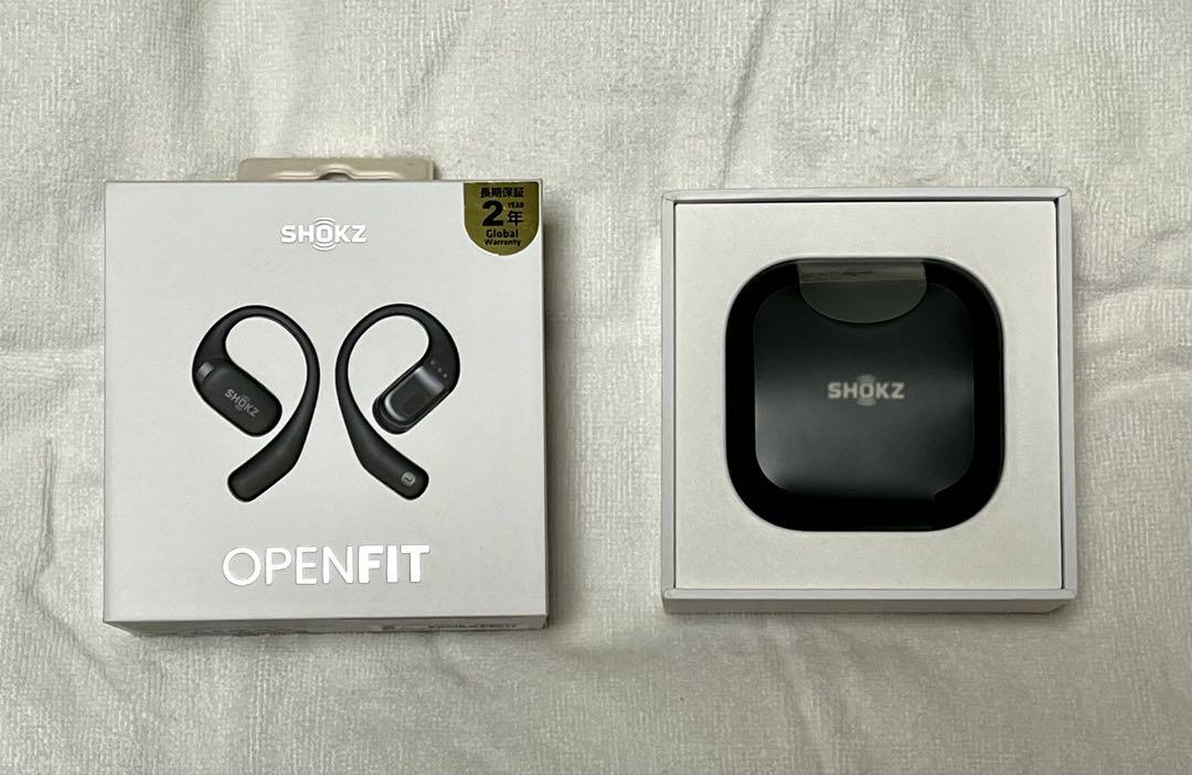 SHOKZ ワイヤレスイヤホン ブラック 充電ケース付き
