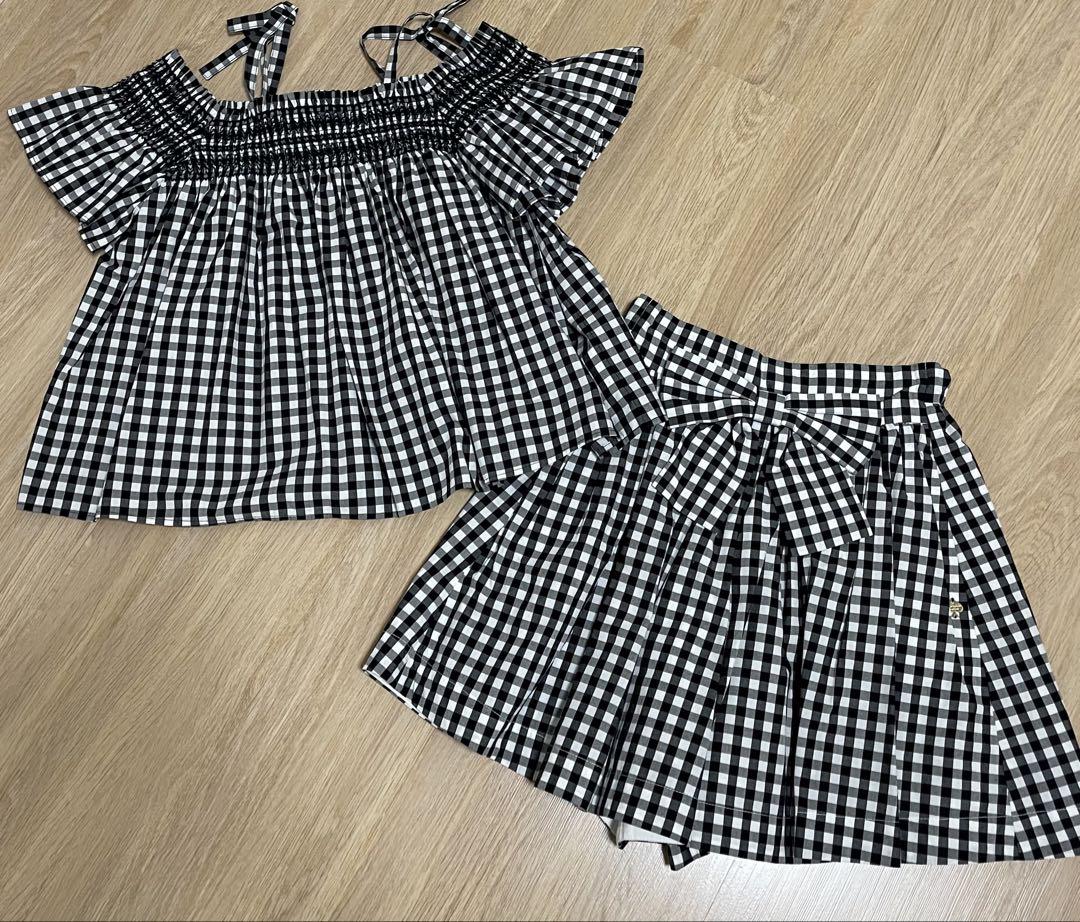 ケイトスペード 女の子　夏物　150㎝ トップス　パンツ　セットアップ　美品