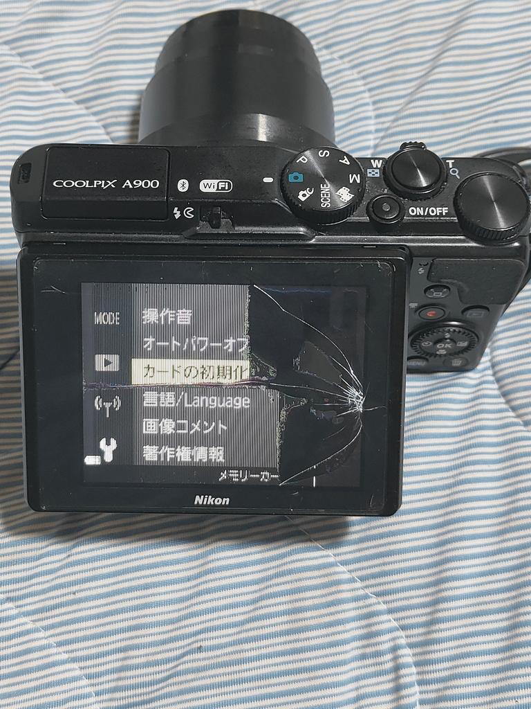 Nikon COOLPIX A900 35倍光学ズーム 液晶割れ　ジャンク