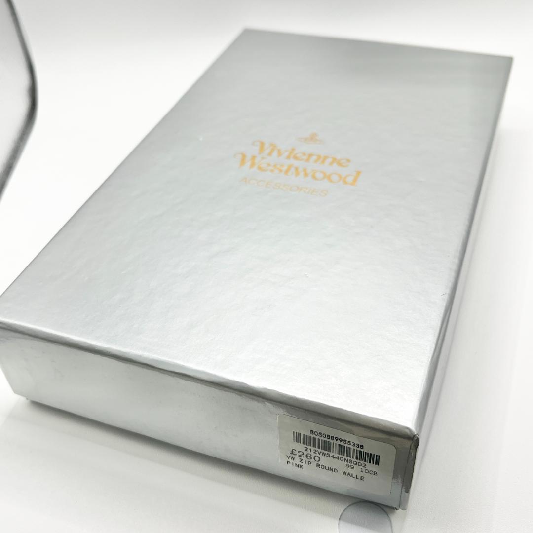 新品 未使用 Vivienne Westwood 長財布 ピンク シンプル 人気