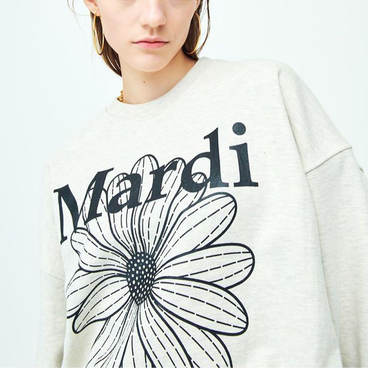 Mardi Mercredi マルディ SWEAT OTMEAL_BLACK - メルカリ