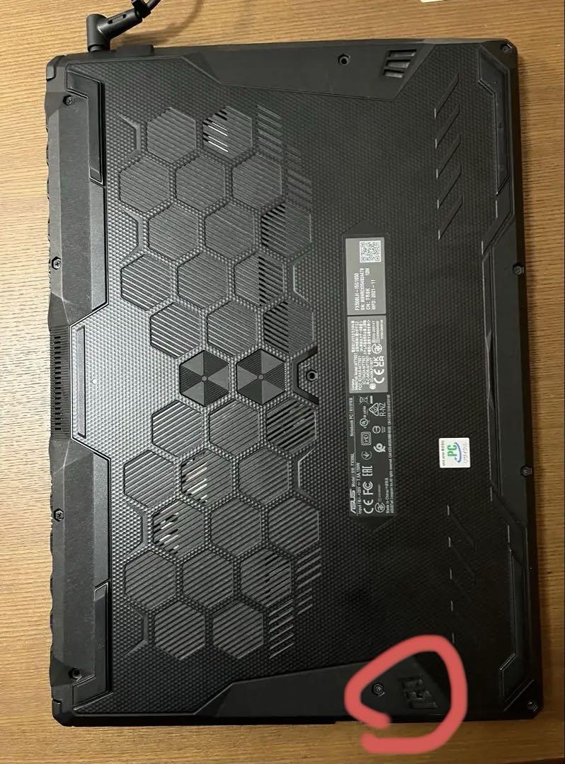 ※注意書　ジャンク　ASUSゲーミングノートPC gtx1650 i5 10世代