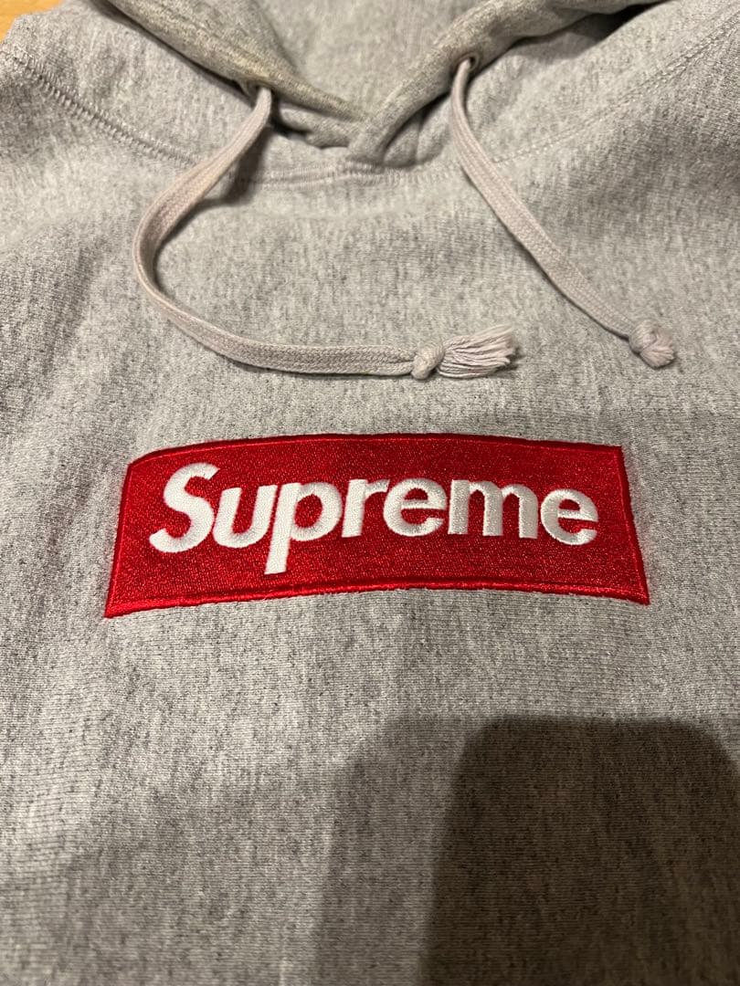 Supreme box logo hooded sweatshit グレー M Supreme box logo hooded sweatshit グレー M