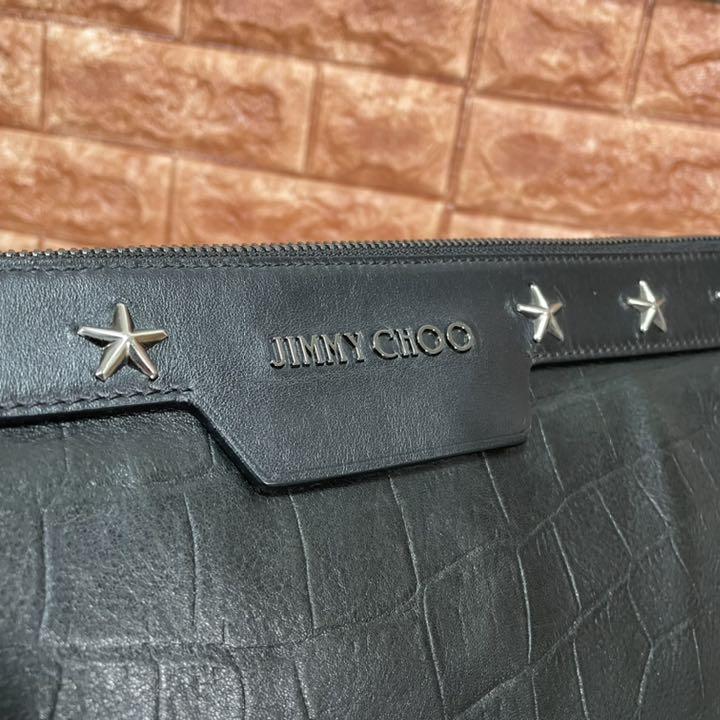 美品 JIMMY CHOO クロコ型押し クラッチバッグ ジミーチュウ - rehda.com